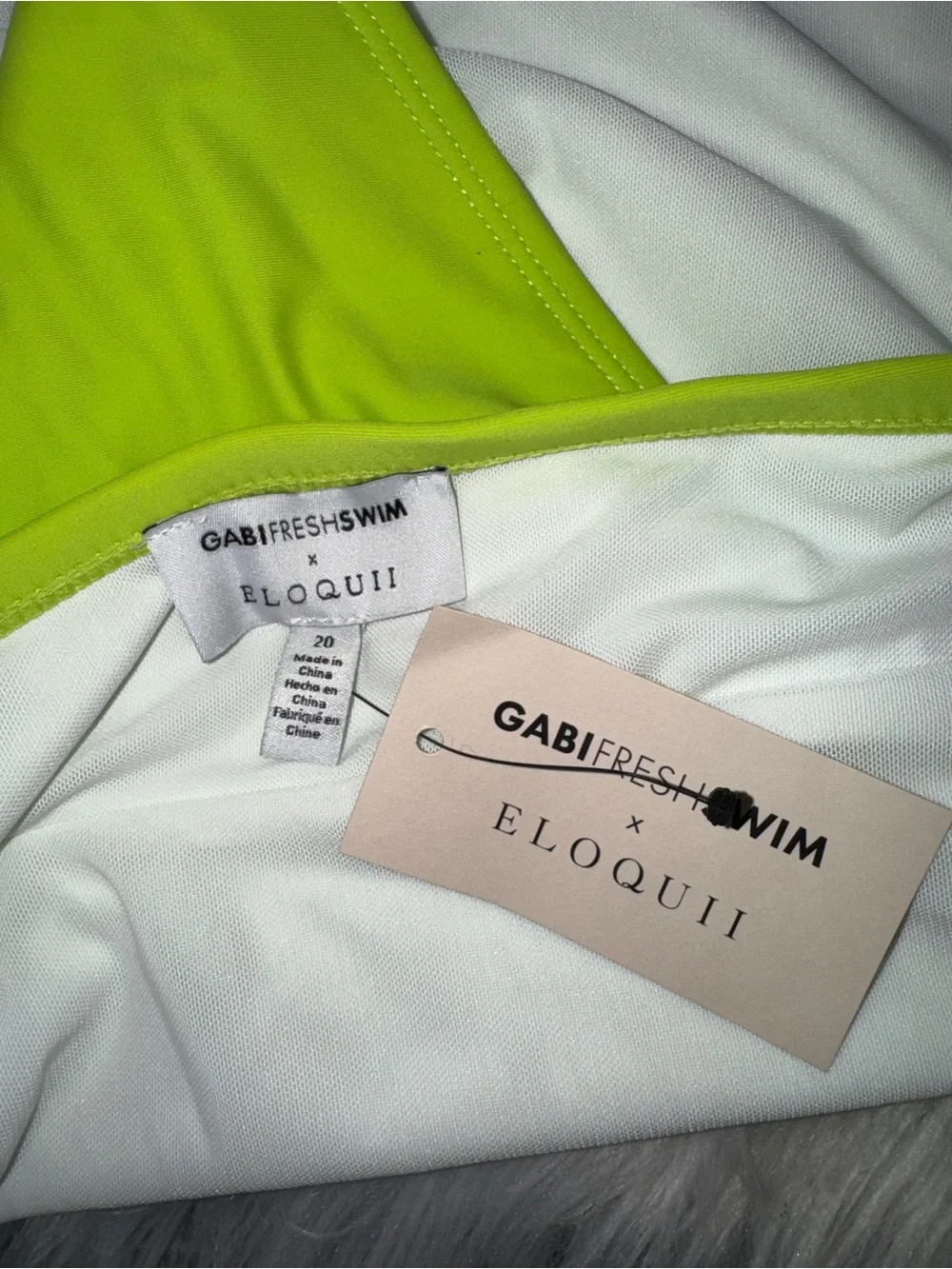 Gabi Fresh Swim x ELOQUII Cutout‎ One Shoulder Bikini